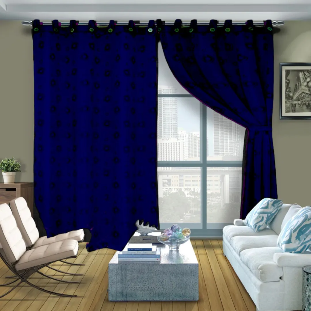 Juego Cortinas Jacquard 270x220 Cm